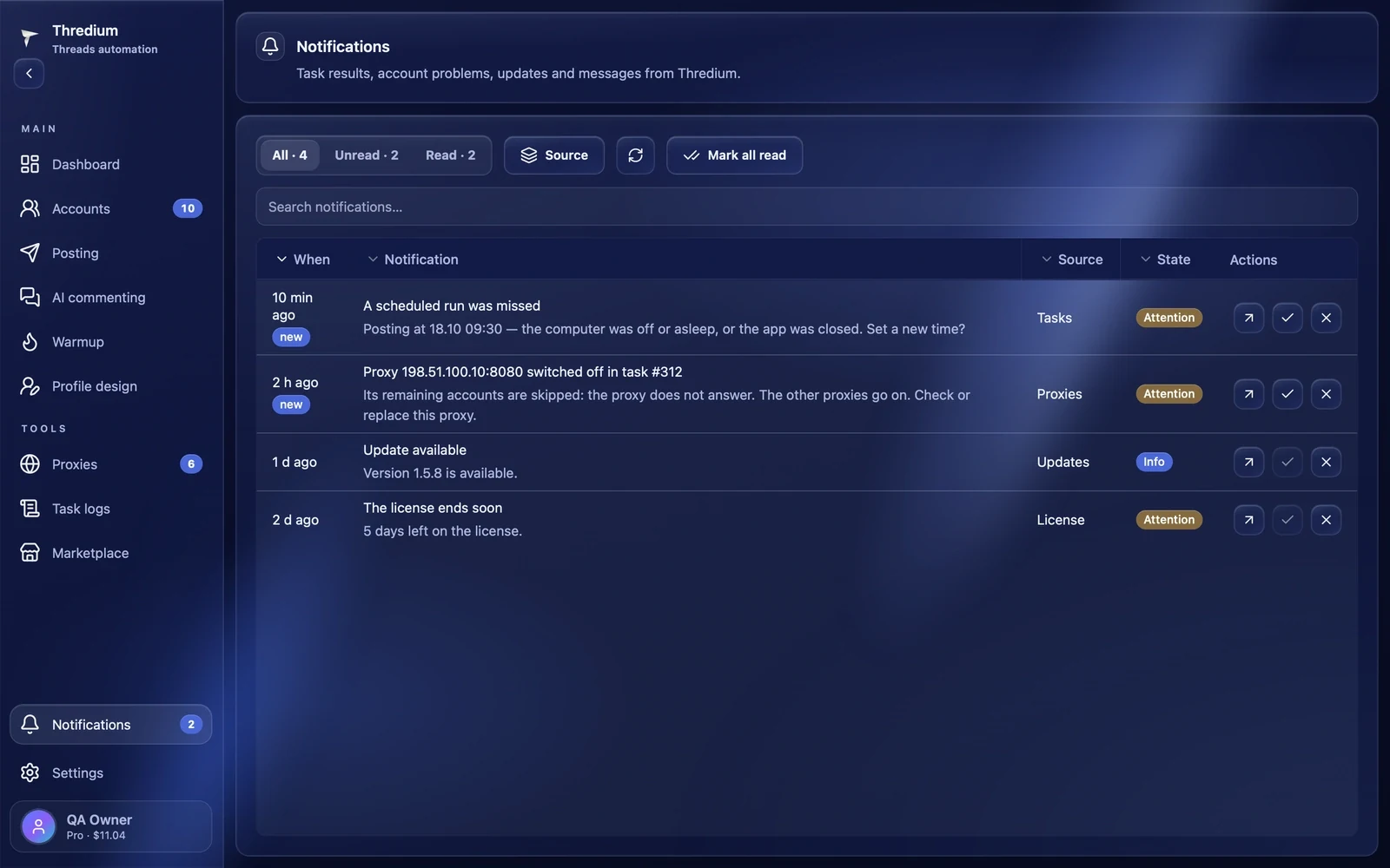 Notifications
