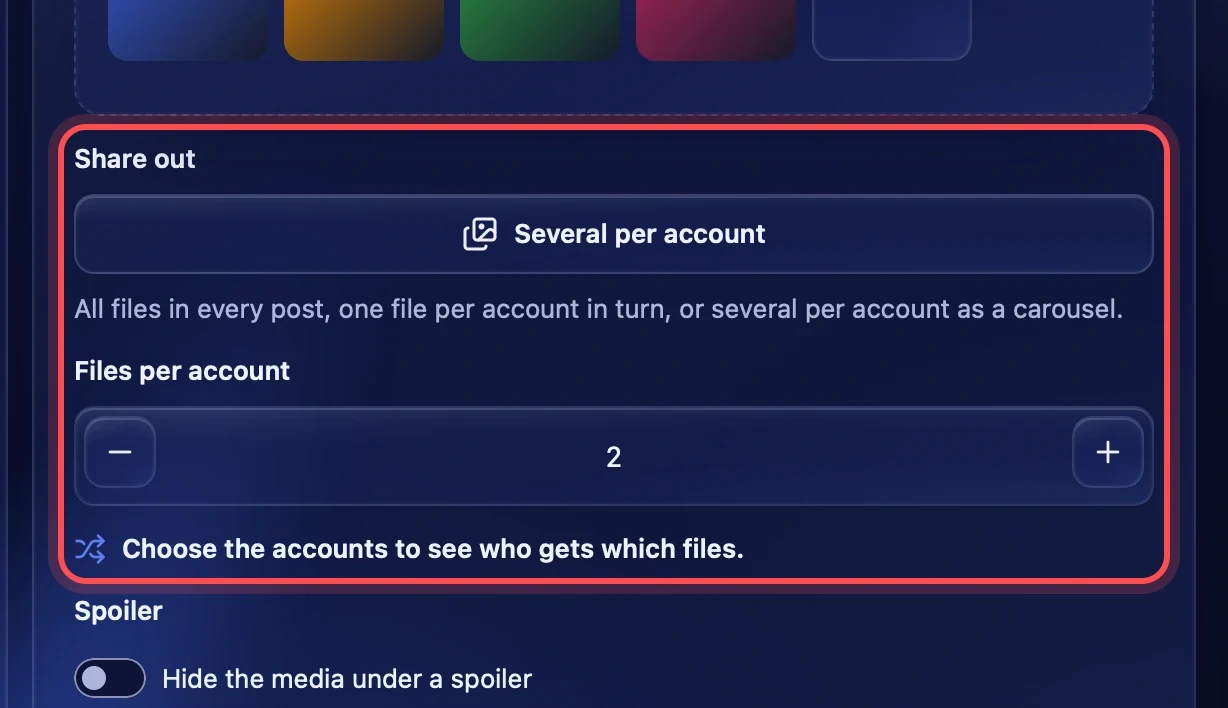 Files per account