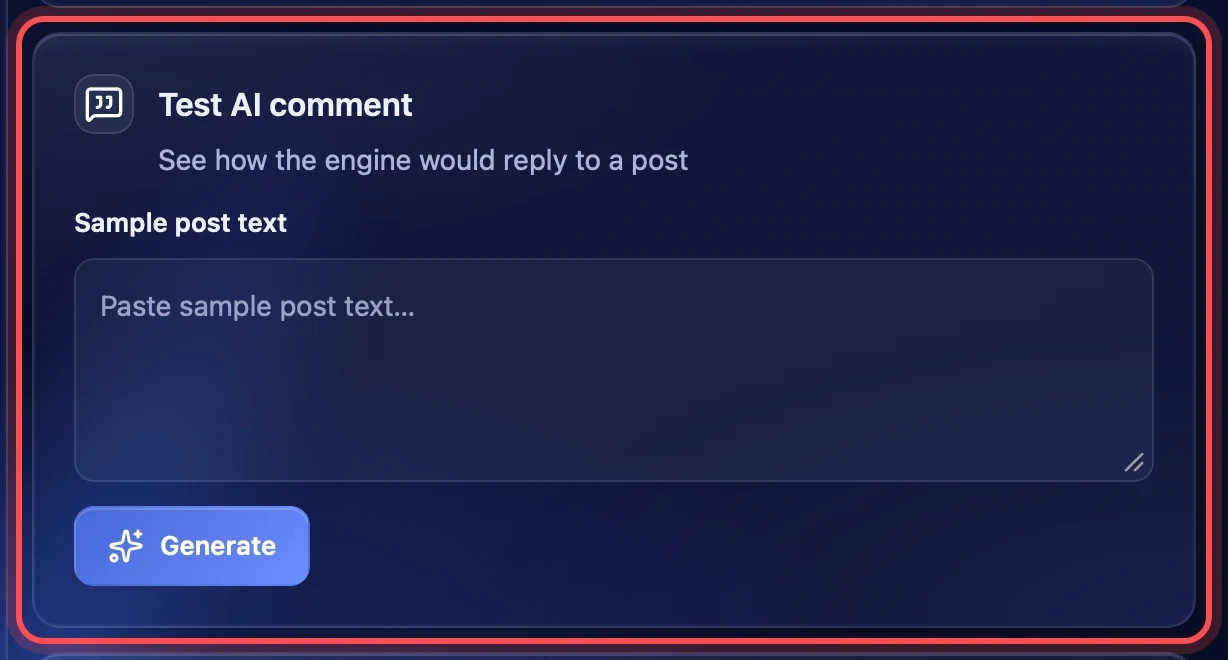 Test AI comment
