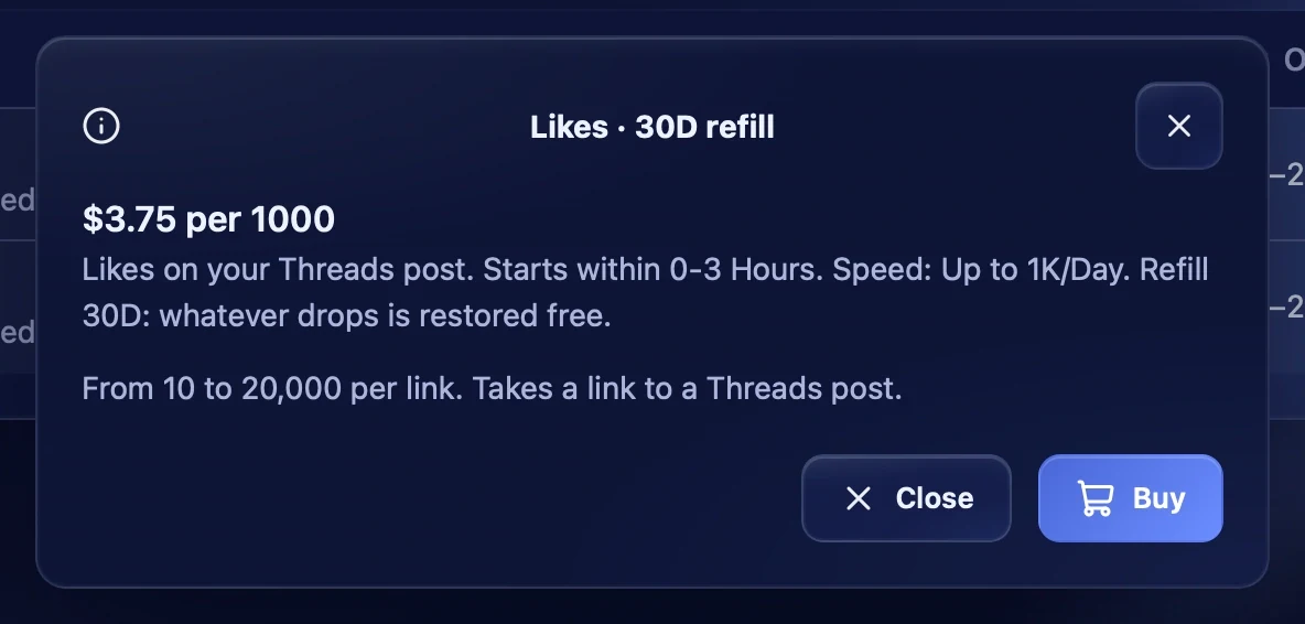 The service description